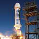 Prior launch of a Blue Origin rocket.